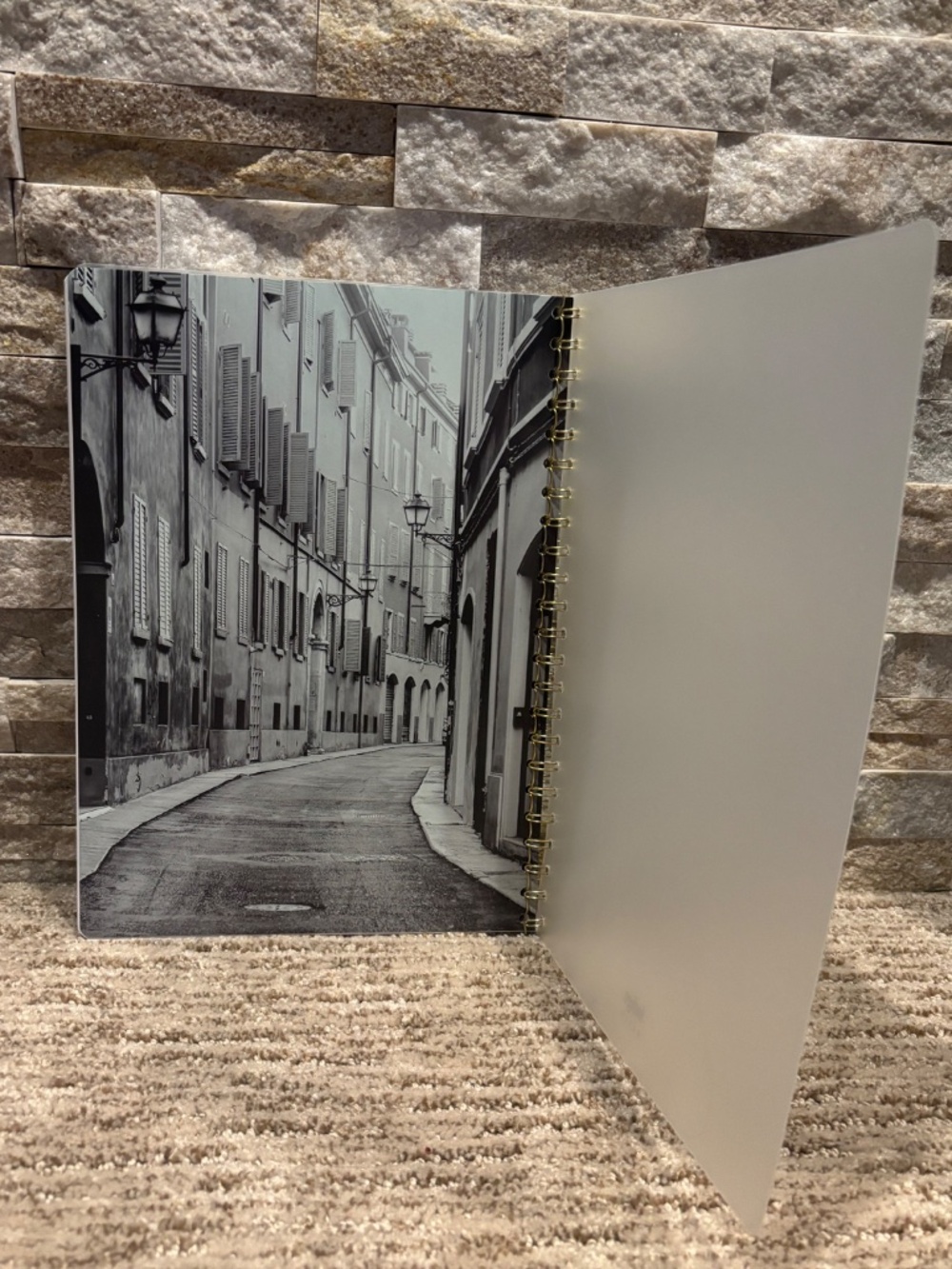 Indigo “And So The Adventure Begins” Large Coiled Notebook - Picture 4 of 4